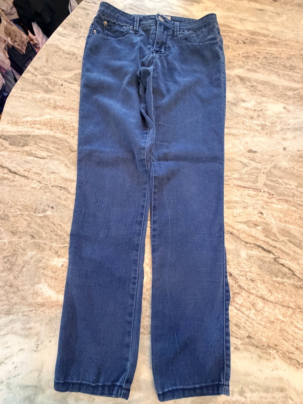 17/21 Women’s Size 6 Dark Wash Stretch Skinny Jeans Mid Rise Denim
